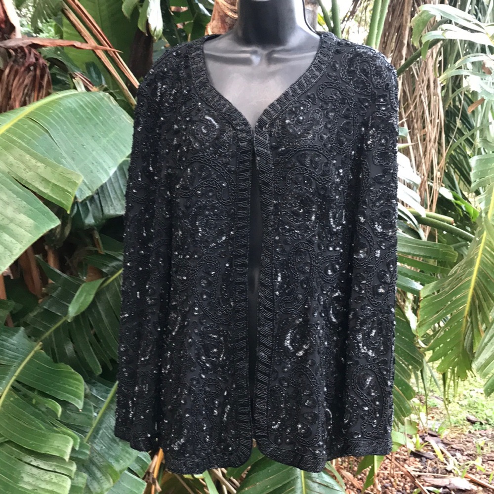 Vintage Nightline by Della roufagali beaded jacket